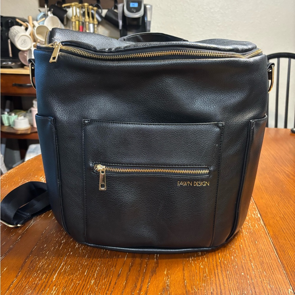 Fawn designs original black diaper bag